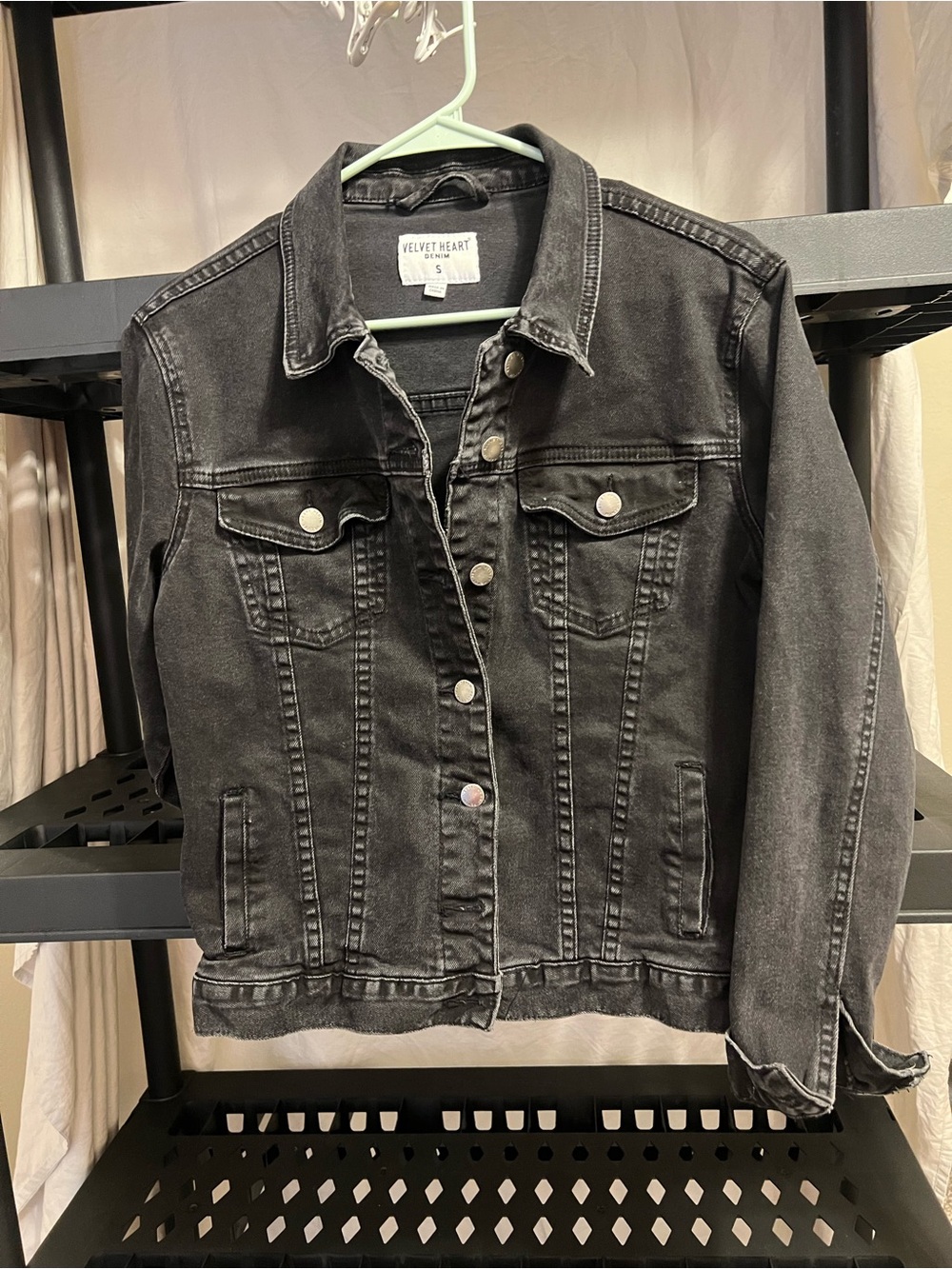 Velvet Heart Black Denim Jacket